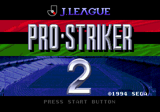 J. League Pro Striker 2 Title Screen